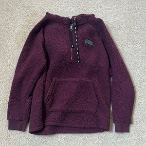 PINK Victoria's Secret Purple Sherpa Jacket